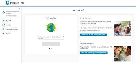 pearson pte login|real pte sign in.